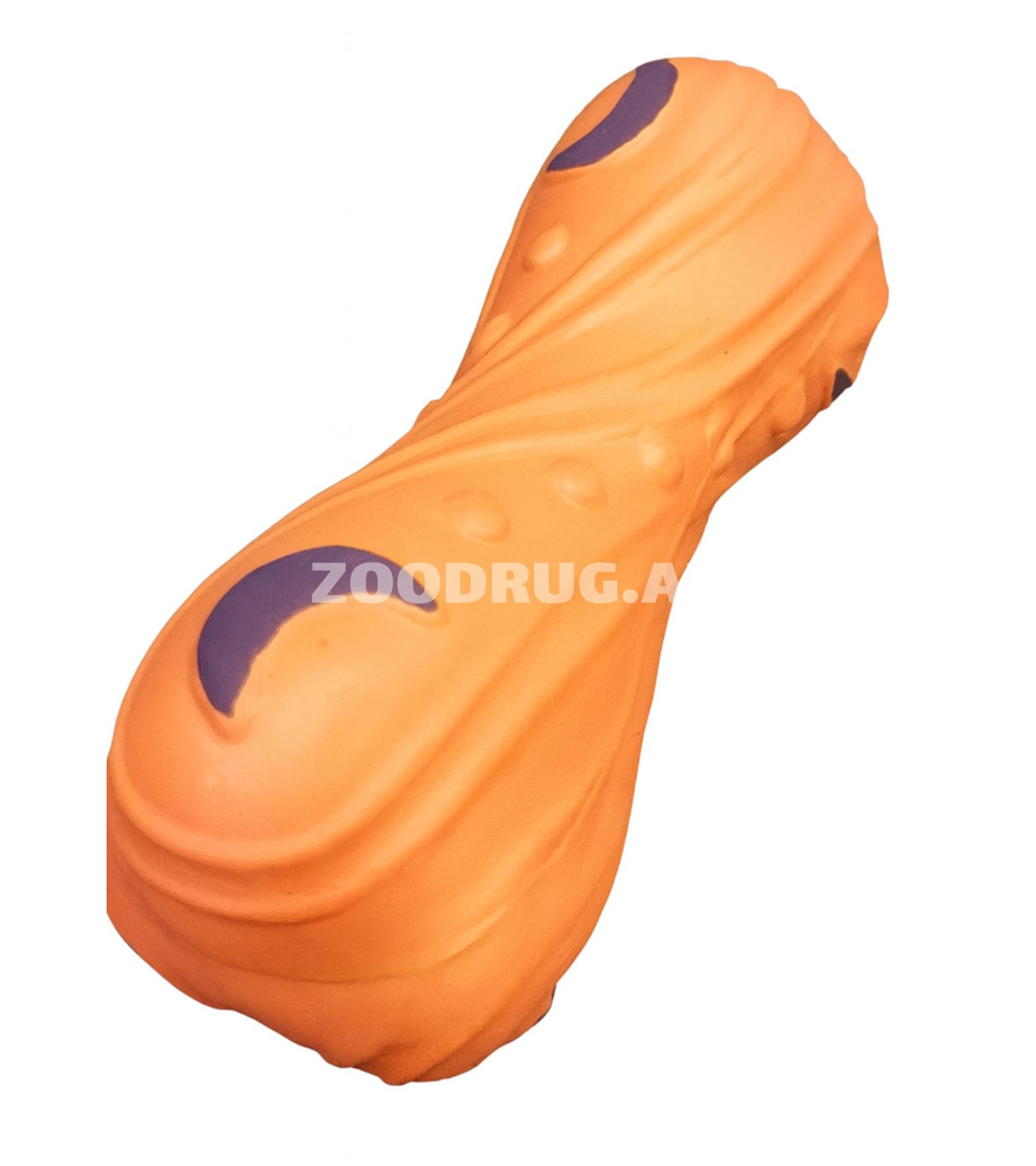 Игрушка Nunbell 0093 Pet Latex Toys косточка для собак. Цвет: оранжевый.