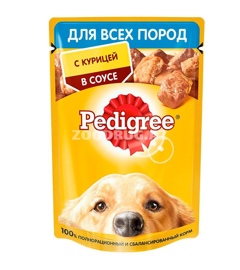Консервы PEDIGREE для взрослых собак с курицей в соусе (85 гр)