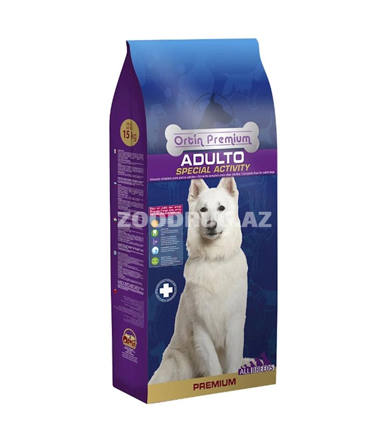 Сухой корм Ortin Premium Adulto Special Activity для взрослых собак со вкусом курицы.