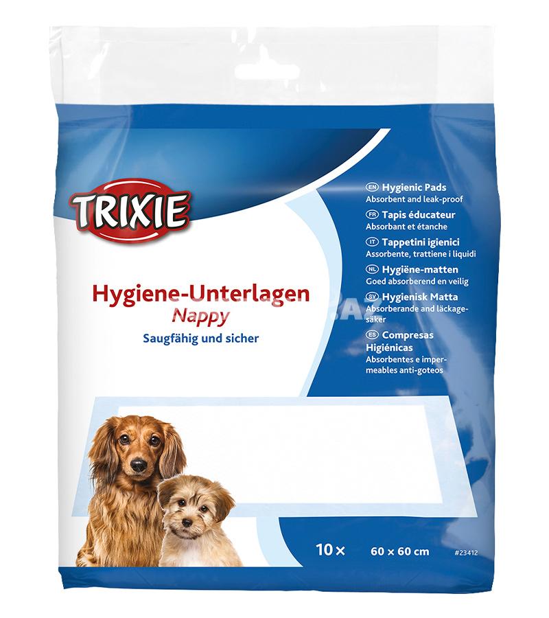 Пеленки впитывающие для собак Trixie 60 х 60 см. 10 шт.