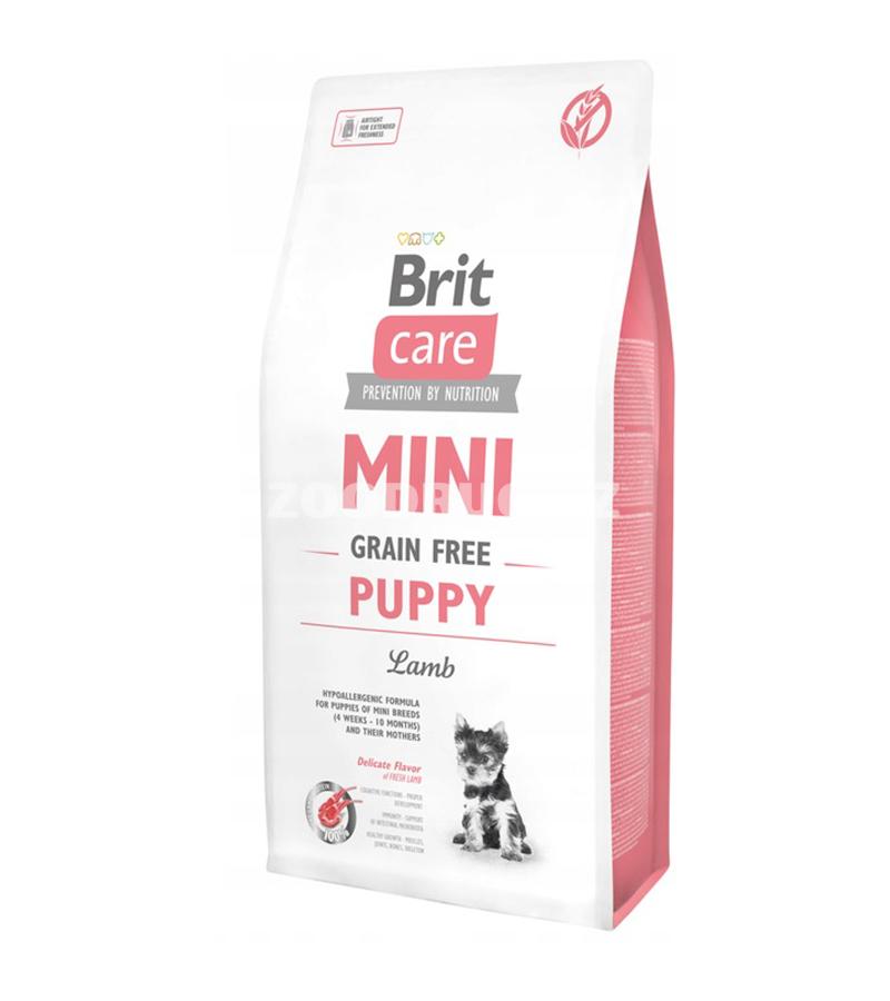 Сухой корм Brit Care Mini Grain Free Puppy Lamb  Гипоаллергенный беззерновой корм на основе мяса ягненка для щенков миниатюрных пород, возрастом от 2-х недель до 10 месяцев.