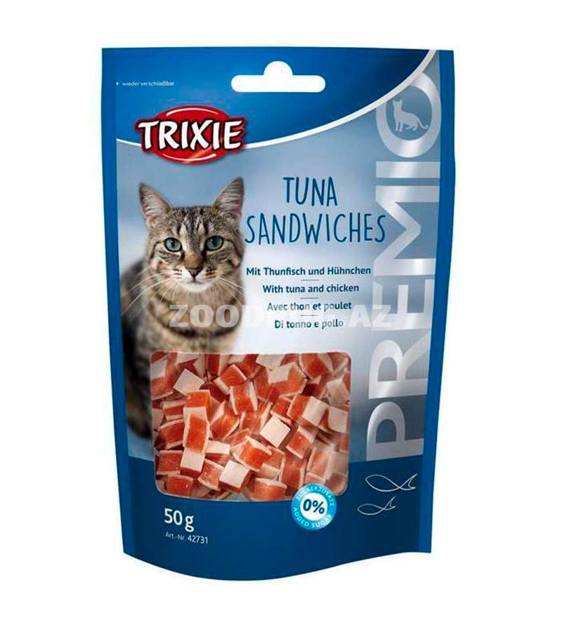 Лакомство Trixie PREMIO Tuna Sandwiches с тунцом и птицей для котов (50 гр)