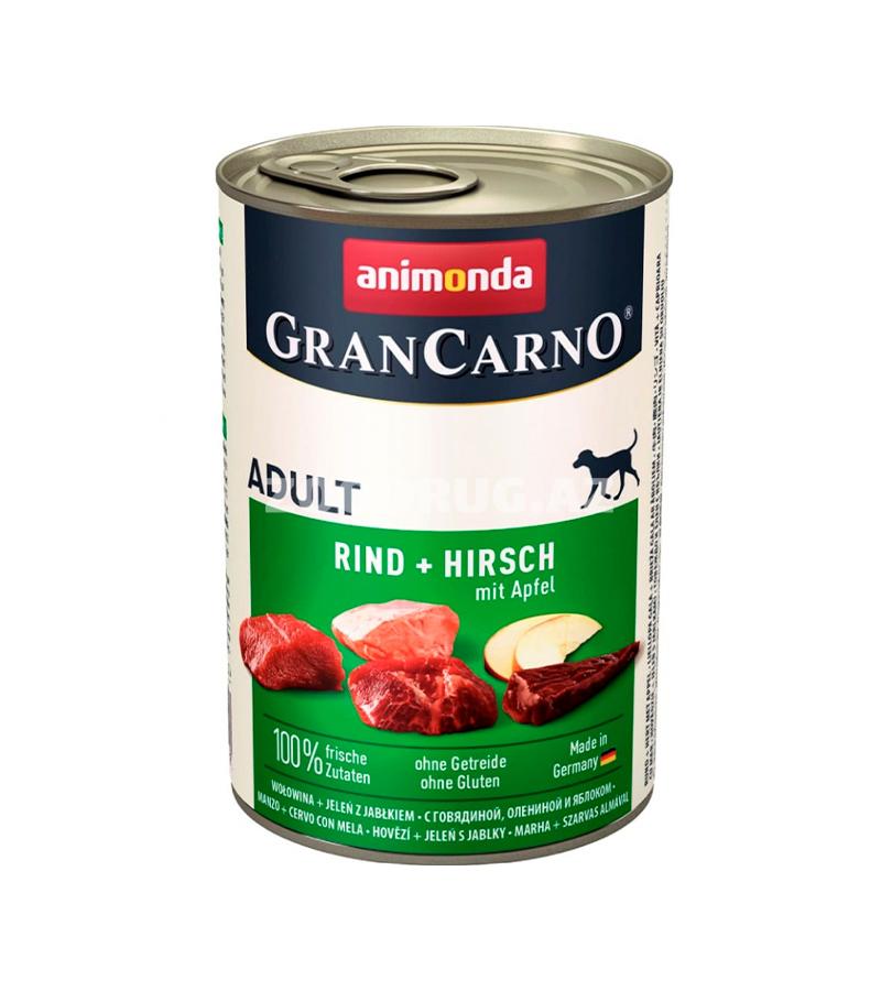 Влажный корм Animonda Gran Carno Original Adult для взрослых собак со вкусом говядины, оленины и яблок 400 гр.