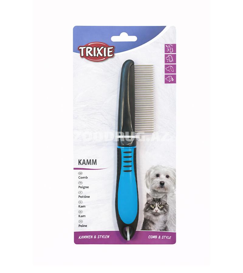 Trixie darağı — it və pişiklərin gündəlik tük baxımı üçün rahat və effektiv alətdir.