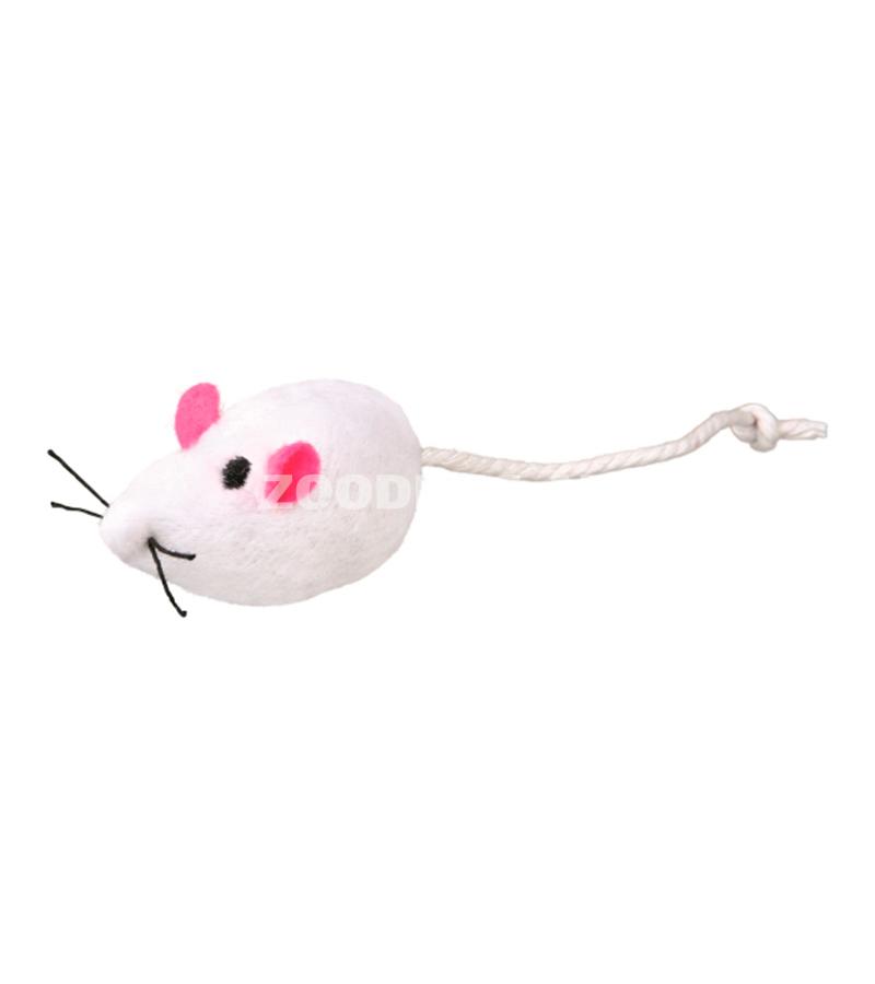 Игрушка TRIXIE «Мышка» для кошек. Цвет: Белый. Размер: 5 см.