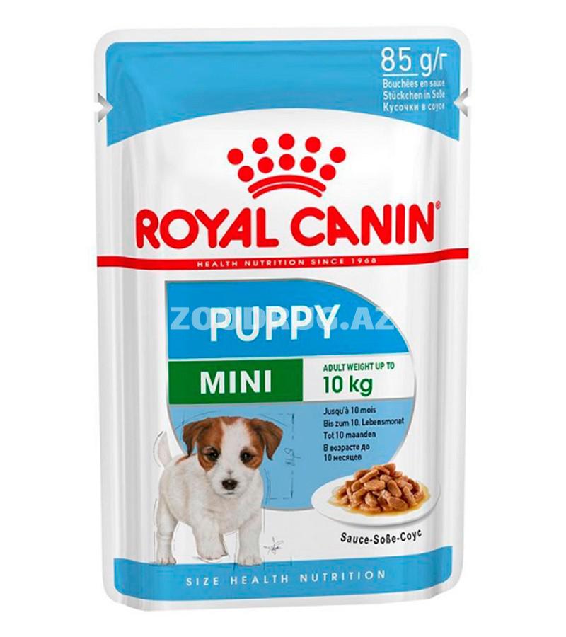 Консервы ROYAL CANIN MINI PUPPY для щенков маленьких пород в соусе (85 гр)