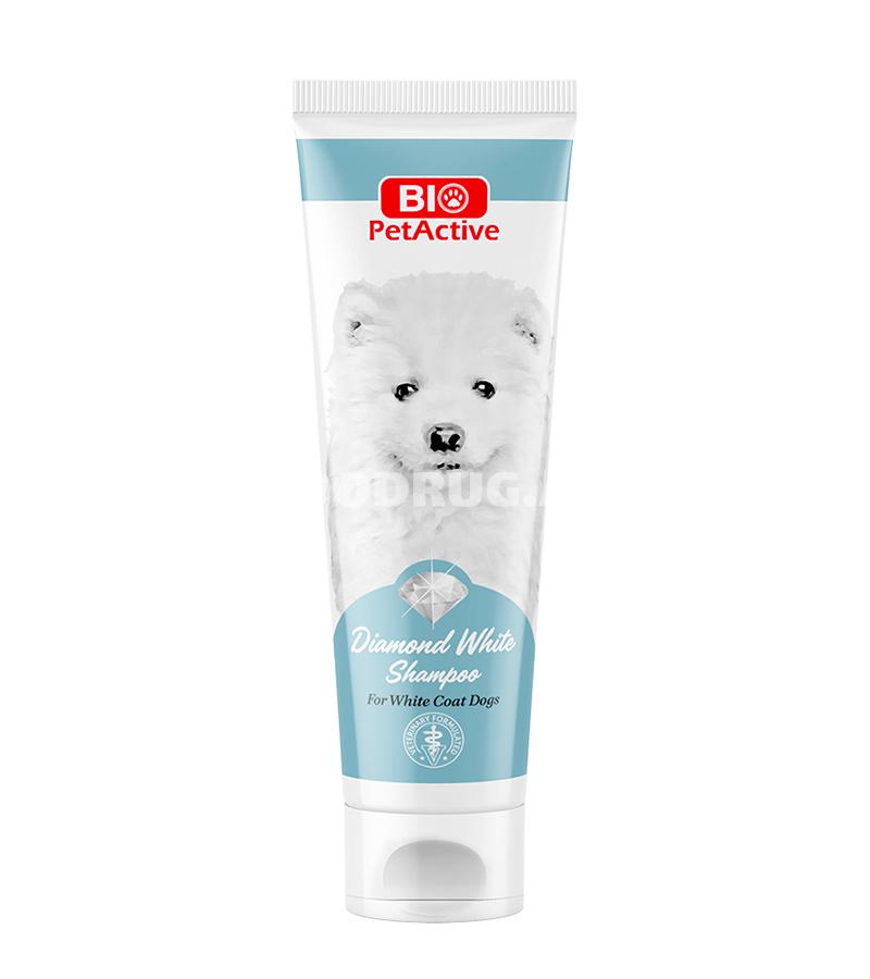 Шампунь Bio PetActive Diamond White Shampoo для белошерстных собак с экстратом кокоса 250 мл.