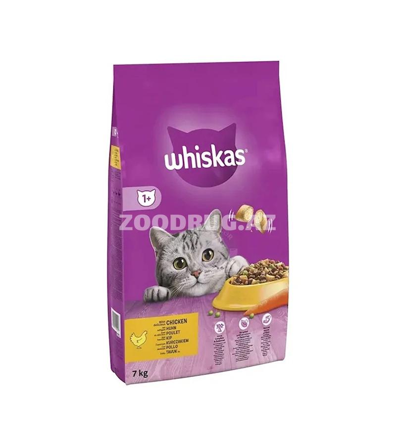 Whiskas Adult toyuqlu — böyüklər üçün quru pişik yemi (7 kq)