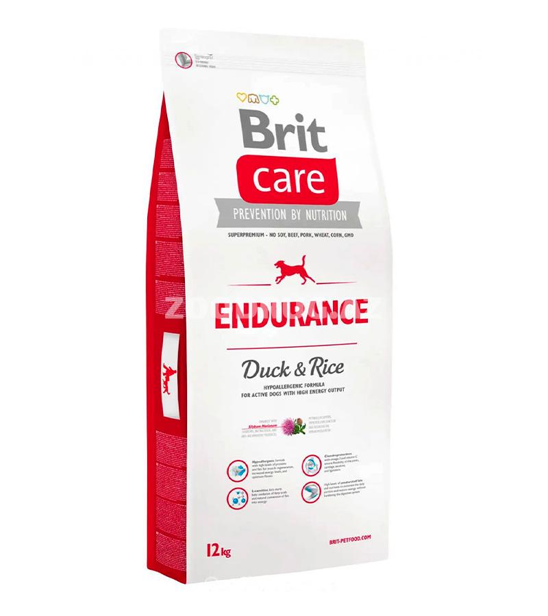 Гипоаллергенный сухой корм Brit Care Endurance Duck & Rice для активных собак всех пород