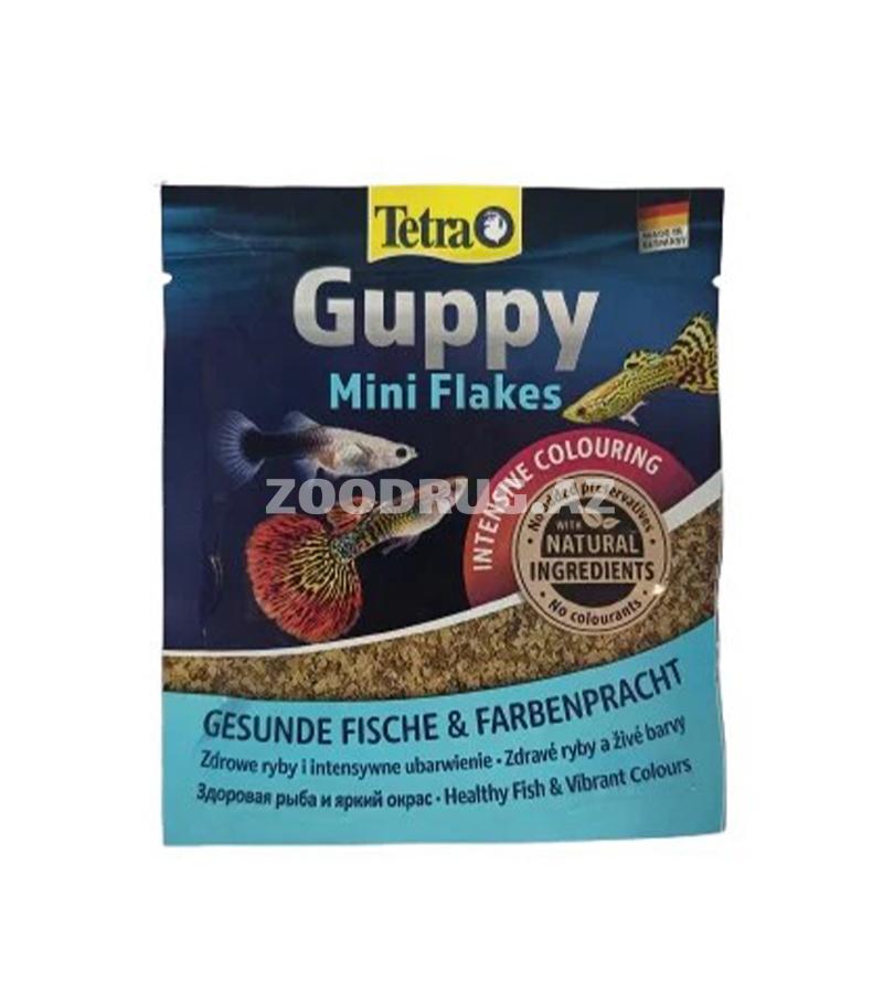 Tetra Guppy Mini Flakes balıqlar üçün yem, xırda pulcuqlar 12 qr.