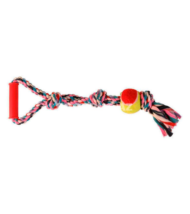 Игрушка Trixie веревка с мячом для собак. Цвет: Красный. Длинна: 50 см.