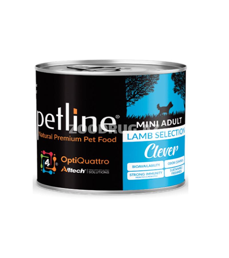 Влажный корм Petline Small&Mini Adult, Lamb Selection Clever, для взрослых собак мелких пород с ягненком 200 гр. 