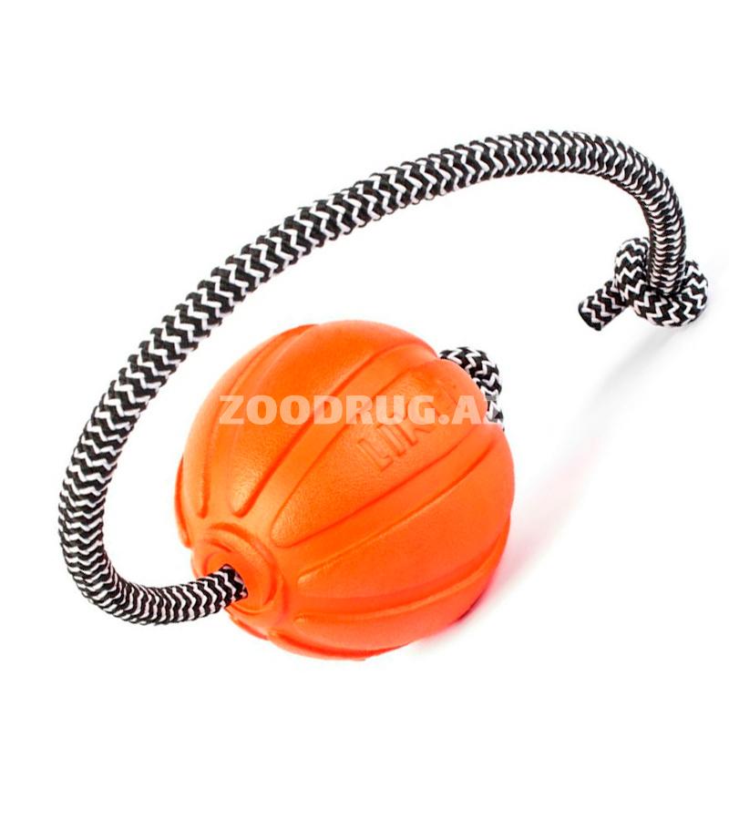 Игрушка COLLAR Liker "Мяч на шнурке" для собак. Диаметр: 9 см.