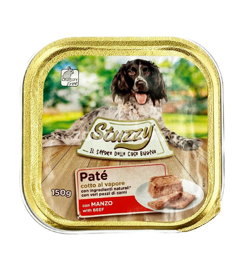 Влажный корм STUZZY PATE DOG для взрослых собак паштет со вкусом говядины 150 гр.