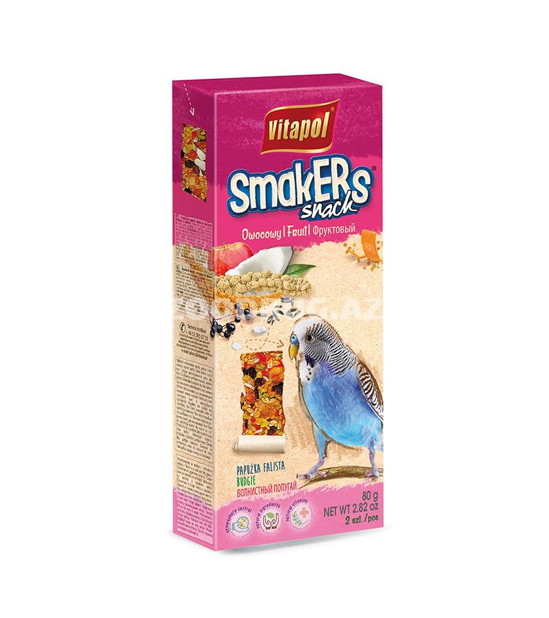 Лакомство Vitapol Smakers для волнистых попугайчиков фруктовый 90 гр.