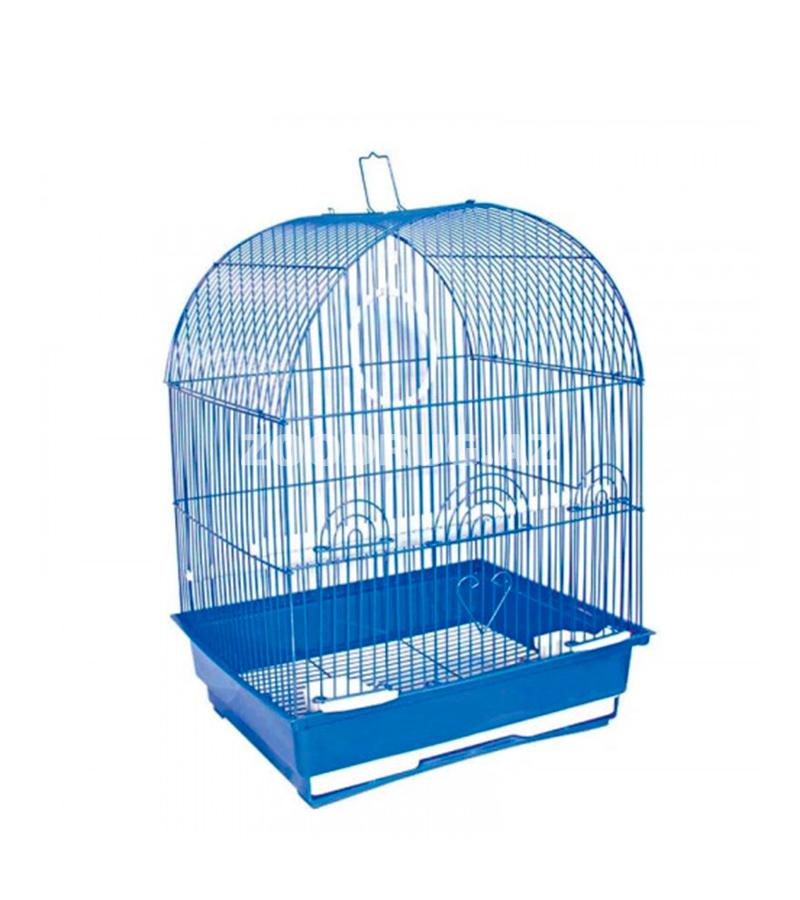 Клетка для птиц. Цвет:  Голубой. Размер: 35*28*43 см.