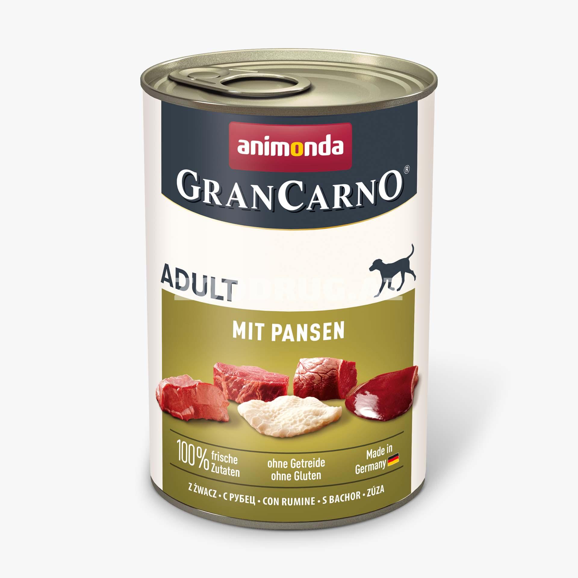 Консервы Animonda Gran Carno Original Adult  с рубцами для взрослых собак 800 гр.