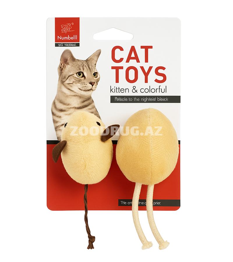 Nunbell Cat Toys 0287 — aktiv oyun üçün yumşaq siçan oyuncaqları