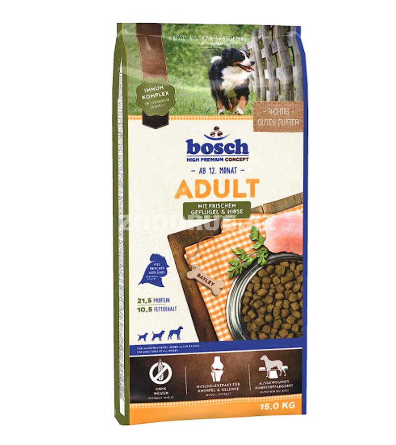 Сухой корм Bosch Adult для взрослых собак всех пород со вкусом ягненка и риса.