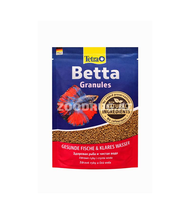 Tetra Betta Granules-xüsusi olaraq betta balıqları (Betta splendens) üçün hazırlanmış, balanslaşdırılmış və tam qranul yemidir.5qr