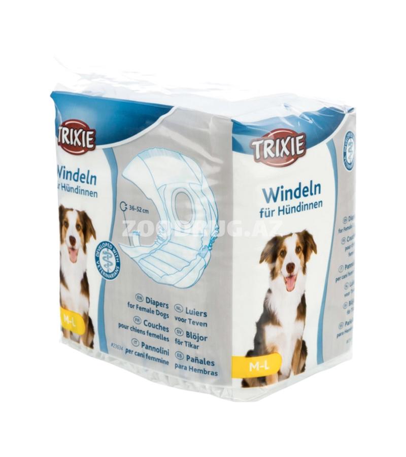 Подгузники Trixie для собак. Размер: M-L 36-52 см, 12 шт.