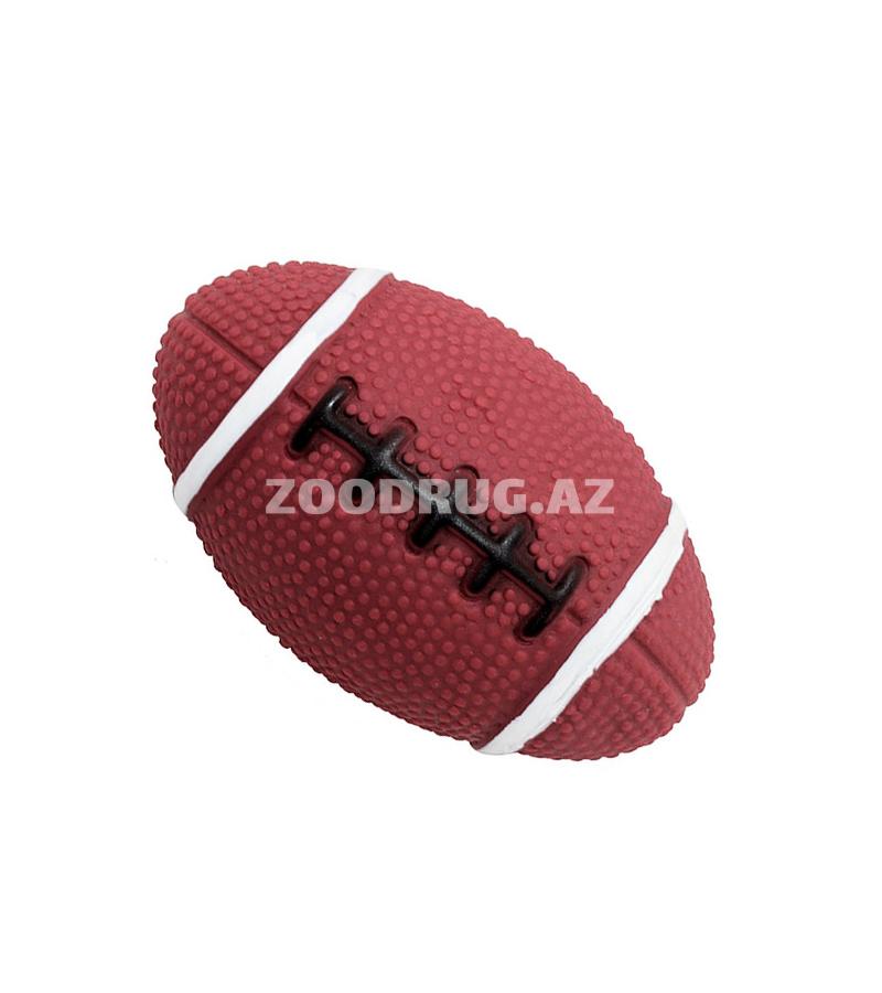 Игрушка O.L.KAR "Регби-мяч" с пищалкой для собак. Диаметр: 12 см.