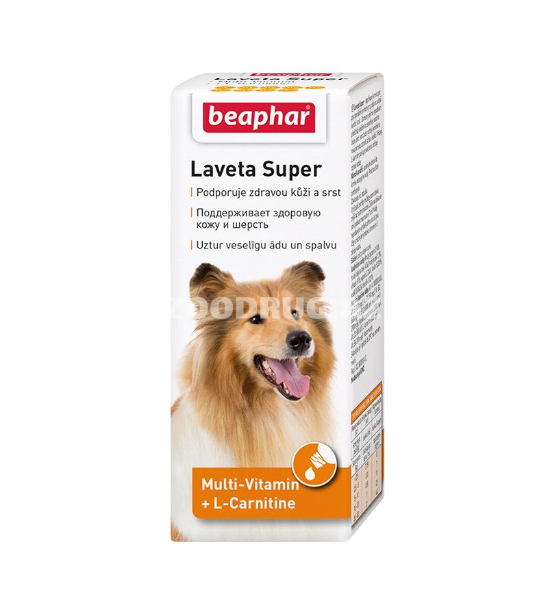 Витаминный комплекс BEAPHAR LAVETA SUPER FOR DOGS для собак для кожи и шерсти 50 мл.