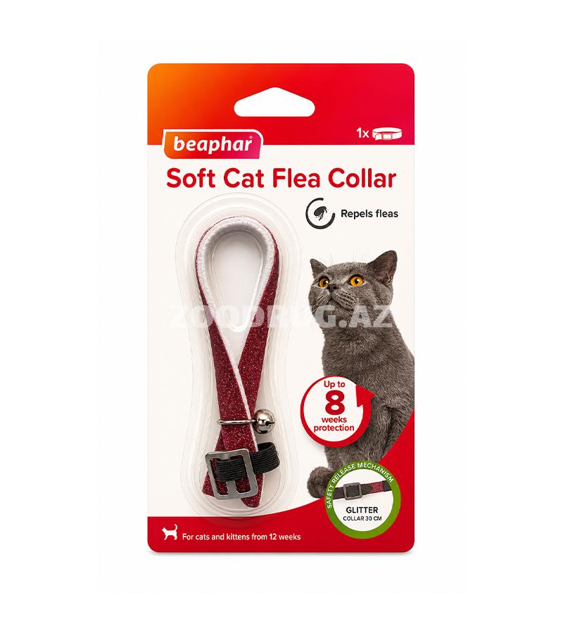 Ошейник от блох Beaphar Soft Cat Flea Collar - удобное и мягкое средство защиты кошек от паразитов 30см.