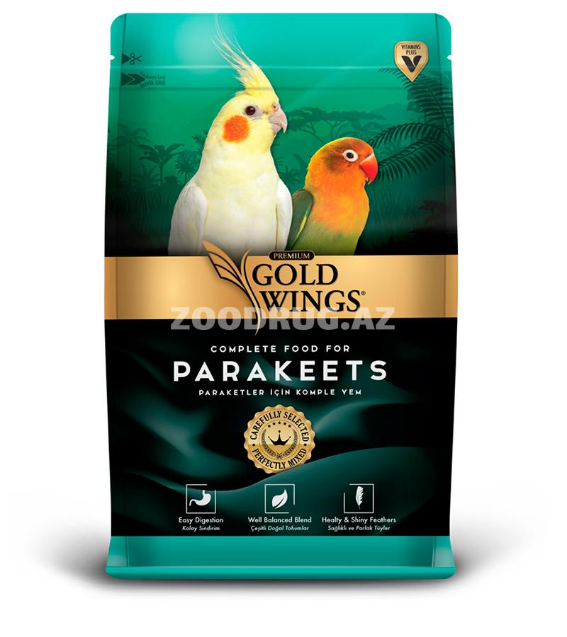Корм Gold Wings премиальный для средних попугаев 1 кг.