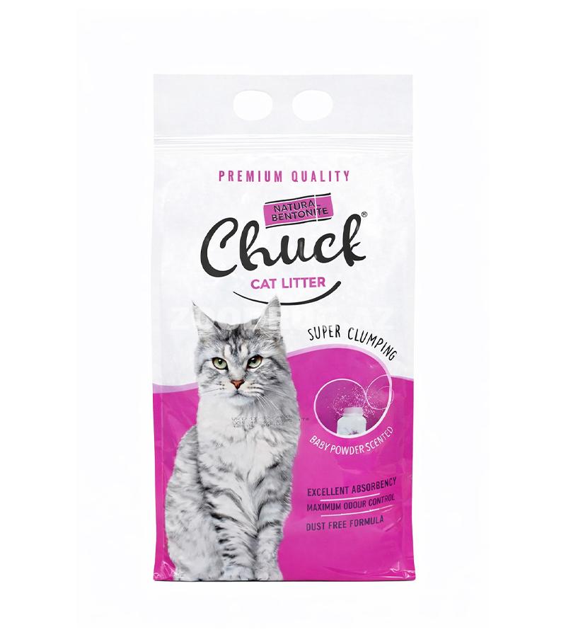 Наполнитель Chuck Cat Litter комкующийся  с нежным ароматом детской присыпки.5л