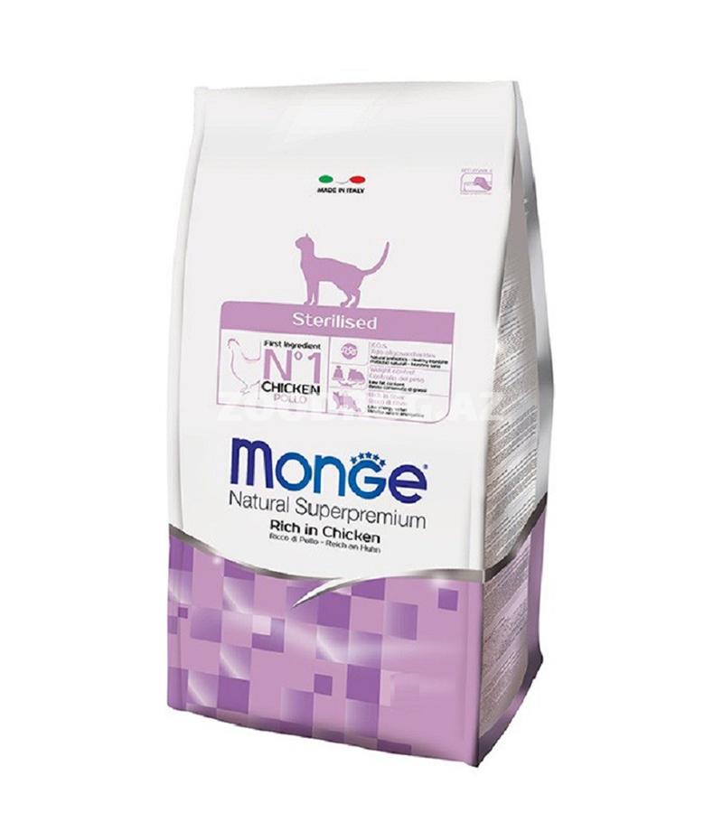Сухой корм Monge Cat Sterilised Rich in Chicken для стерилизованных кошек со вкусом курицы 400 г