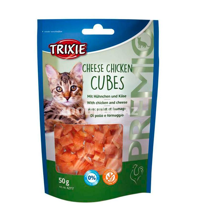 Лакомcтво Trixie PREMIO Cheese Chicken Cubes с сыром и курицей для кошек (50 гр)
