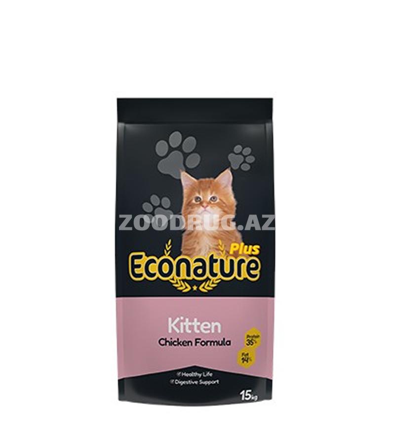Сухой корм Econature Plus Kitten Chicken Formula предназначен для котят