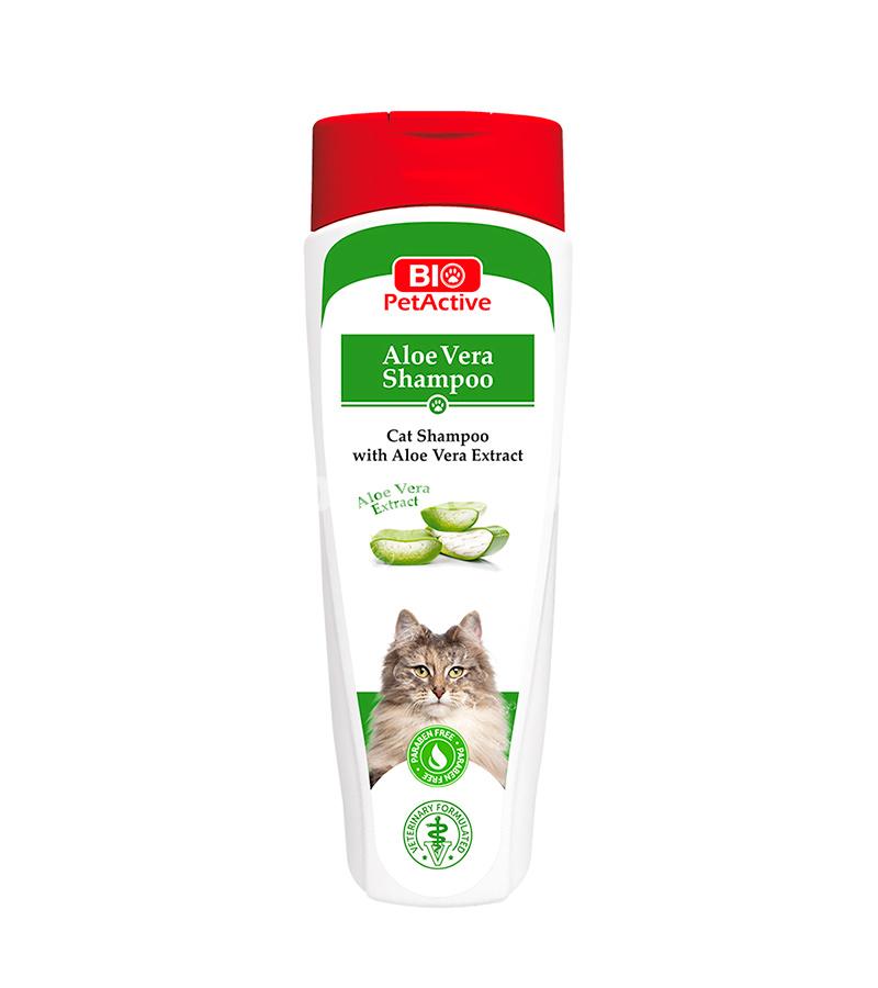 Шампунь Bio PetActive Aloe Vera Shampoo для кошек с алоэ вера и экстрактом пшеницы 400 мл.