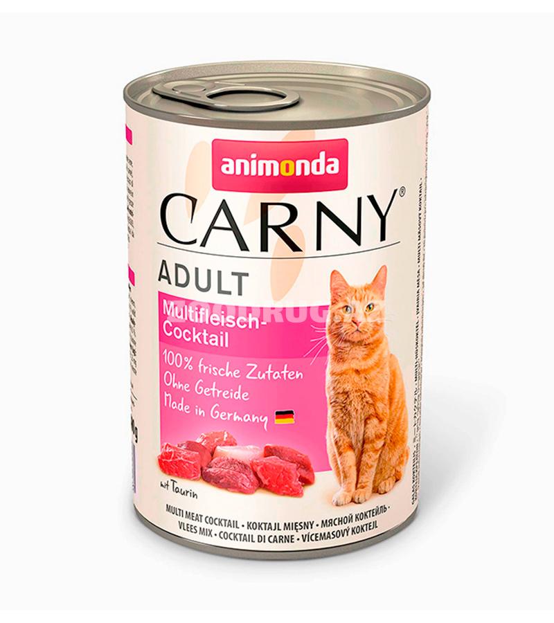 Консервы ANIMONDA CARNY ADULT MULTIFLEISCH-COCKTAIL для взрослых кошек с мясным коктейлем (400 гр)