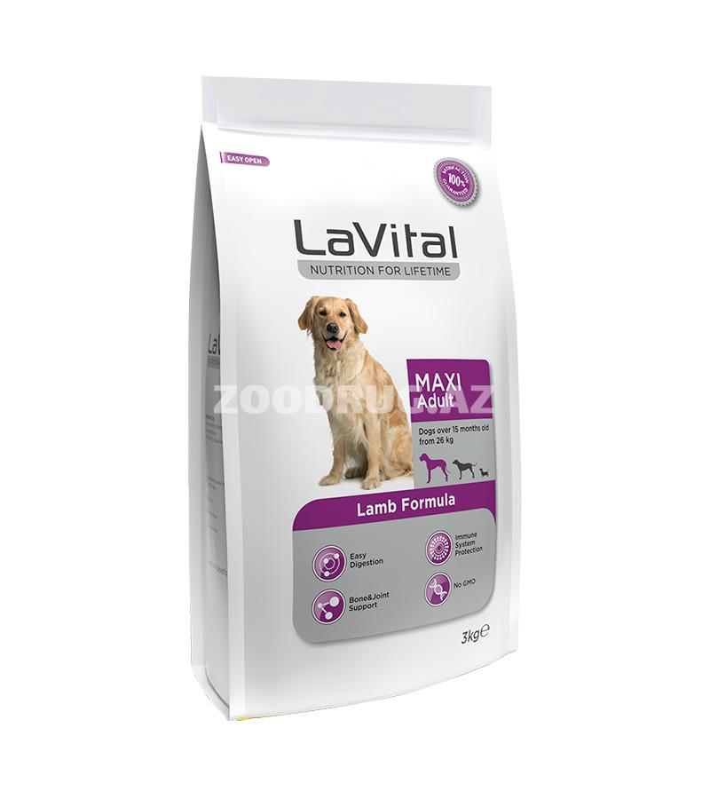 Сухой корм LaVital Maxi Adult для взрослых собак крупных пород со вкусом ягненка.