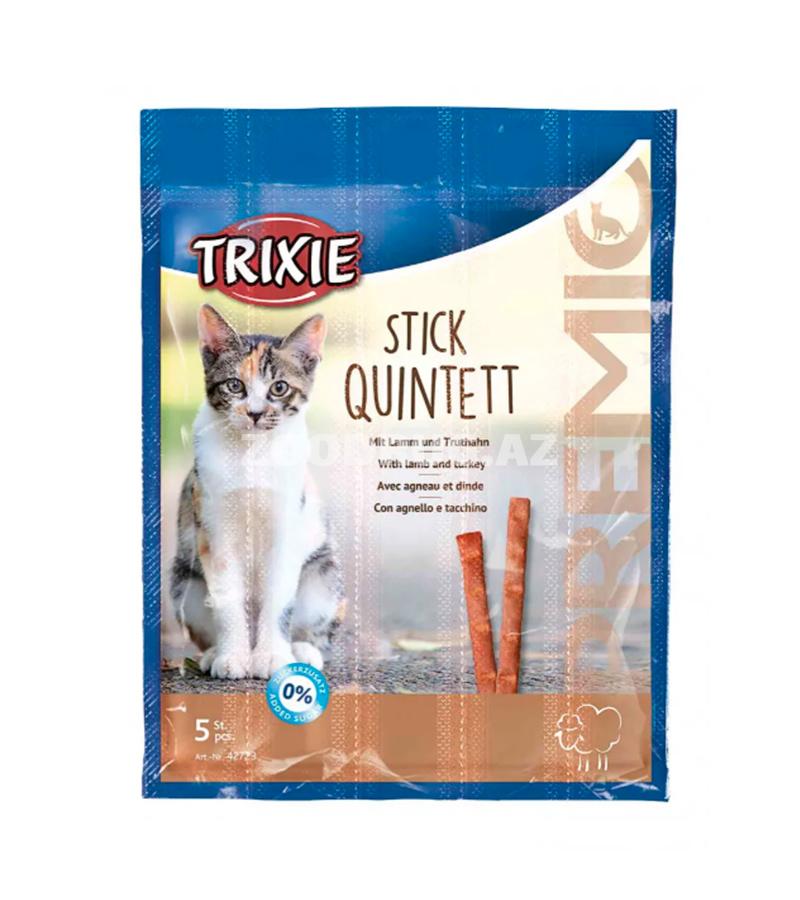 Лакомства Trixie Premio Stick Quintett для кошек жевательные палочки со вкусом ягненка и индейки 5 гр. #42723