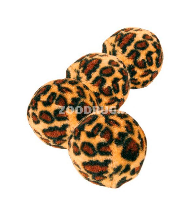 Игрушка TRIXIE "Мячики" для кошек. Цвет: Леопардовый. Размер: 3,5 см х 4 шт.