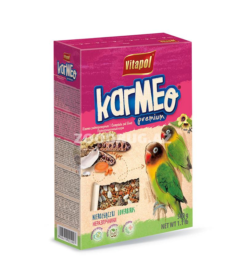 Полнорационный корм Vitapol KARMEO Premium для попугаев неразлучники 500 гр.