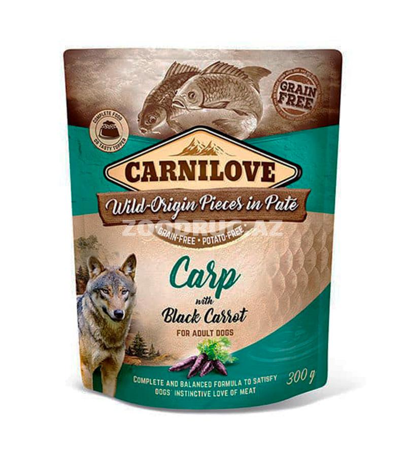 Консервы Carnilove Carp with Black Carrot с мясом карпа и черной морковью для взрослых собак (300 гр)