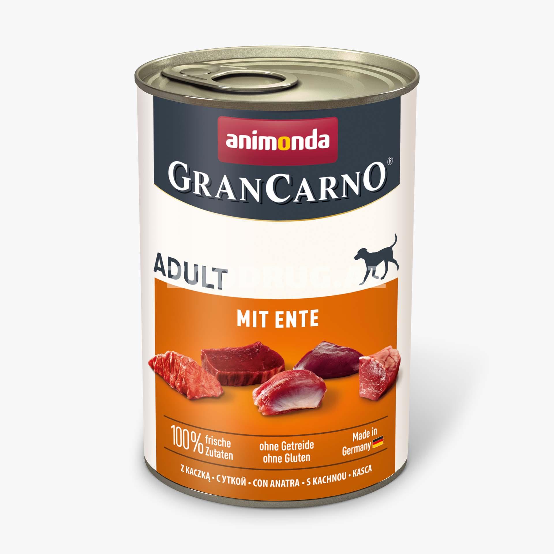 Влажный корм Animonda Gran Carno Original Adult с уткой для взрослых собак 800 гр.
