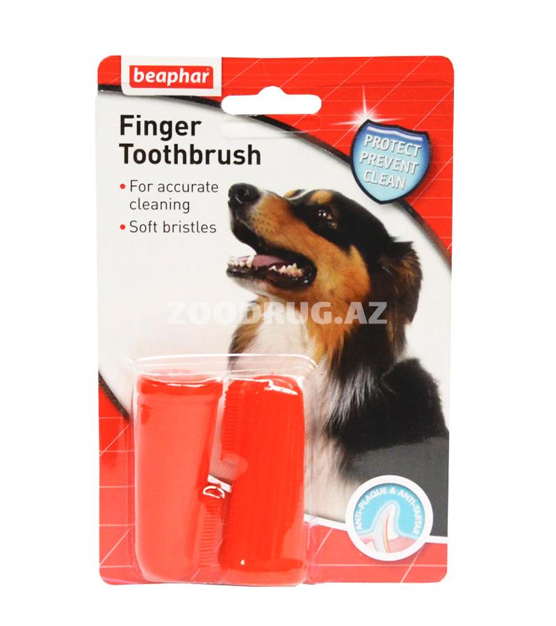 Зубная щетка на палец Beaphar Finger Toothbrush для собак.