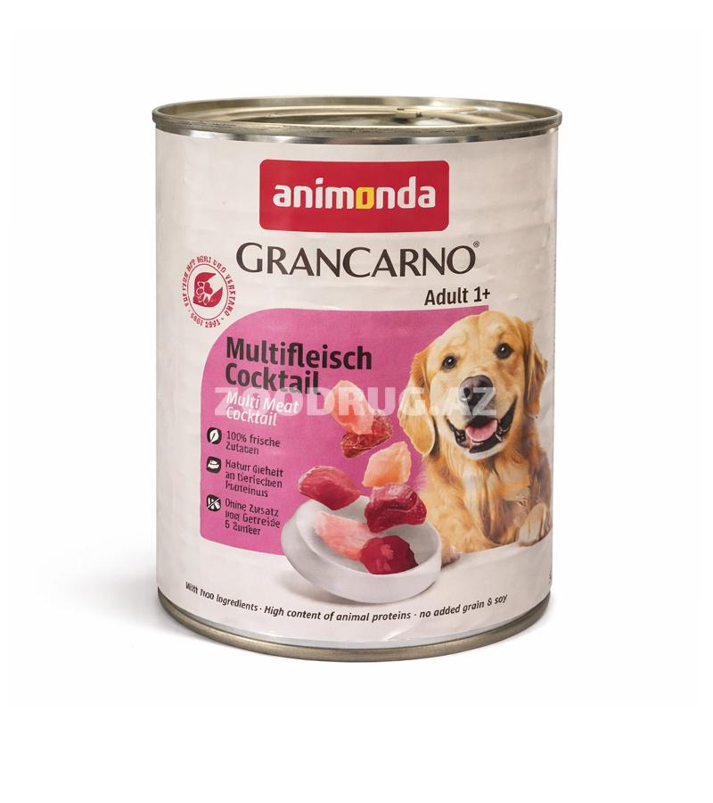 Влажный корм Animonda GranCarno Adult Multi Meat Cocktail для собак со вкусом мульти мясного коктейля 800г #82739