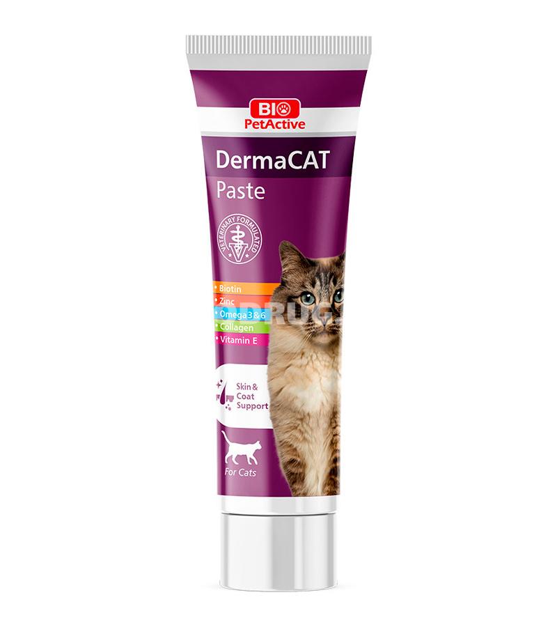 Паста для здоровья кожи и шерсти Bio PetActive Derma Cat Paste для кошек 100 гр.