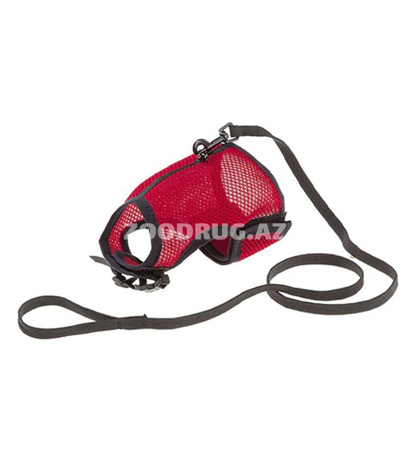 Шлейка для кошек Ferplast M удобный и безопасный аксессуар для прогулок, поездок и посещений ветеринара.