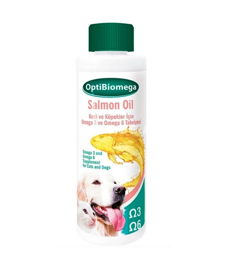 Лососевое масло Bio PetActive OptiBiomega Salmon Oil для кошек и собак 250 мл.