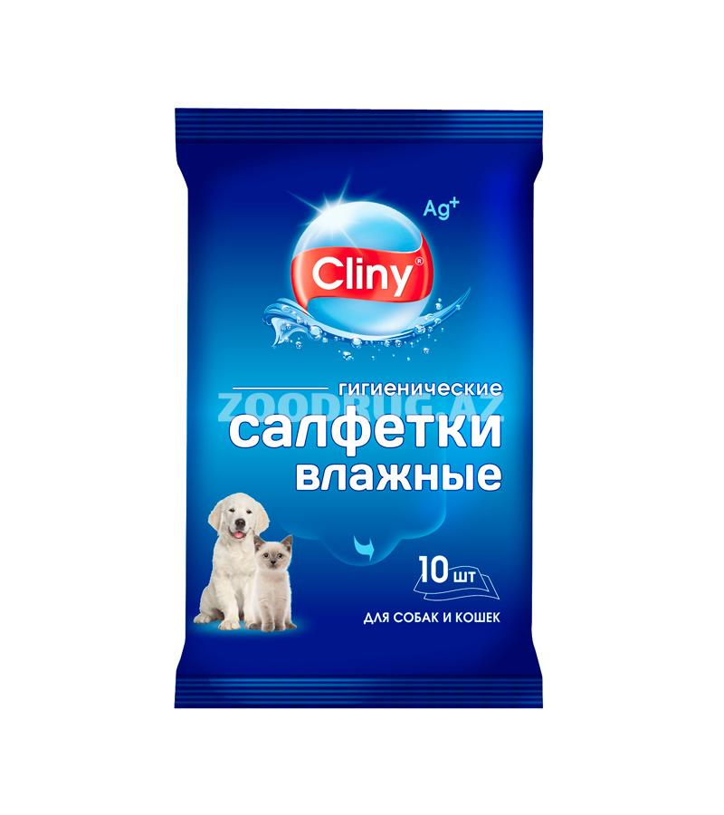 Влажные салфетки CLINY для животных (10 шт)