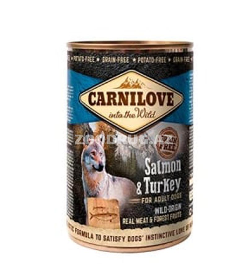 Влажный корм Carnilove Dog Grain Free  Adult с лососем и индейкой 400 гр.