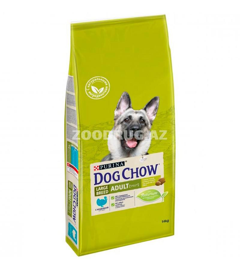 Сухой корм DOG CHOW ADULT LARGE BREED для взрослых собак крупных пород с индейкой