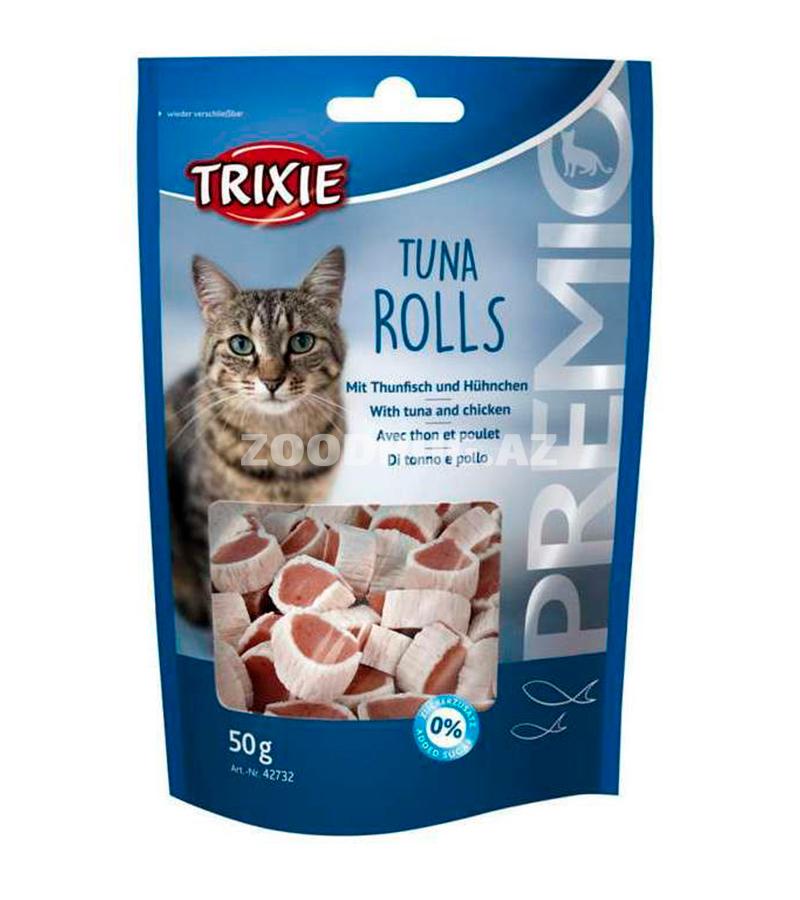 Лакомство Trixie PREMIO Tuna Rolls с тунцом и птицей для котов (50 гр)